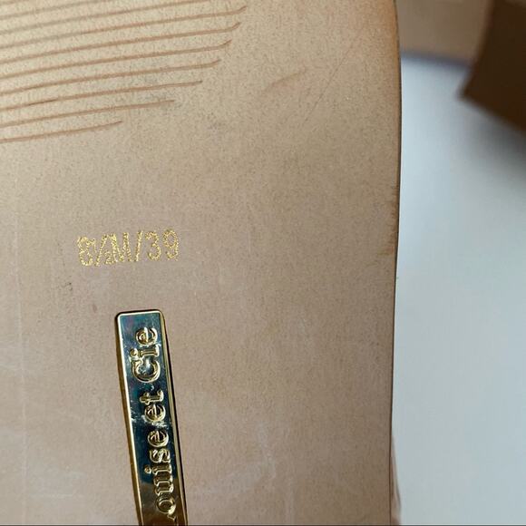 Louise Et Cie Vada Demure Tan/Pink/Nude Suede Leather Ankle Boots size 8.5 - Picture 10 of 12